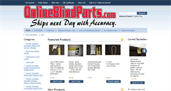 Desktop Screenshot of onlineblindparts.com